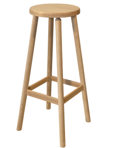 Tabouret bois - Rond - cercle TRADI - Snack Bar